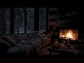 Overcome stress with a winter wonderland | Sleep, relax with the sound of the fireplace | snow storm