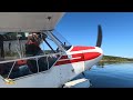 Perfect glassy water days in the Skywagon and the Piper Cub