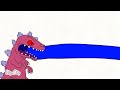 Godzilla Vs. Reptar! Animation battles part 1. Parody anamation