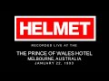 HELMET (Live) Prince of Wales Hotel, Melbourne Australia 1993