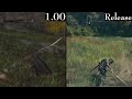 EVERY Difference in Elden Ring's Unfinished 1.00 version