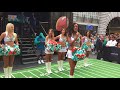 Miami Dolphins Cheerleaders Performing at NFL Regent Street Fan Event, Big Rig Location (30/9/17)