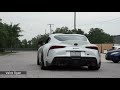 MKV Toyota Supra HKS Dual Muffler Exhaust Install and Sound Clips