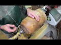 Turning A TITAN - woodturning the heaviest wood in the world