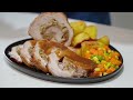 HYSapientia 24 Litre Air Fryer Oven rotisserie review Rolled Stuffed Air Fryed Pork Loin