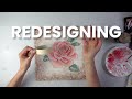 3D TEXTURED Rose Art! (Valentine’s Art Idea❤️) UNIQUE Techniques You Can Try! | AB Creative Tutorial