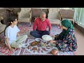 Life in the villages of Iran | Cooking salmon in Iranian village style