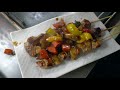 [4K]한국 철판 닭꼬치 창시자! 원당시장 '꼬치천국' / grilled chicken skewer - korean street food