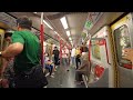 MTR ride Tsim Sha Tsui to Central  Hong kong | 4k HDR | via Underground Passages.