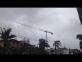 Coogee crane spinning during storm