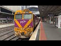 V/Line N460 City of Castlemaine Uncouples the N Set Passenger Cars at Southern Cross Station
