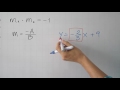 Rectas perpendiculares | Ecuación de la recta