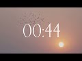 Sunrises 🌄 5 Minute Countdown Timer with Relaxing Music + Gentle Alarm Bell + Calm Nature Film