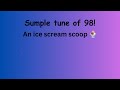 Album: Simple tunes of 98 - An ice cream scoop