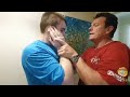 Autistic 19 year old has a meltdown biting his dads hand