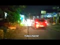 Perjalanan malam di jalan desa#trabuschannel