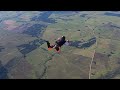 4 people jump out of an airplane.  Trying a 4-way TR jump but we didn't reach each other.