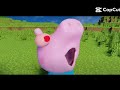 Peppa pig plays minecraft