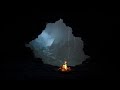 Deep Sleep in a Cozy Rainy Thunder Cave  Bonfire Sounds and for Stress Relief, Peaceful Deep Sleep