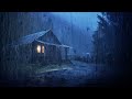 RAIN and THUNDER bedtime sounds - Deep Sleep with Heavy Rain on Tin Roof, Sleep, ASMR