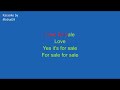 Love for sale - JAZZ STANDARD KARAOKE Key C