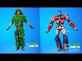 Optimus Prime Fortnite doing all Funny and Glitched Built-In Emotes #transformersriseofthebeasts