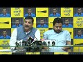 LIVE | AAP Senior Leader Sanjay Singh and MLA Durgesh Pathak Addressing an Press Conference