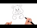 How to Draw a Cartoon Bear with Heart from Cartooning For Kids | C4K