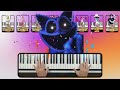 Guess the Song 🎹 Piano Tutorial 🎪The Amazing Digital Circus🚽Skibidi Toilet😃Slickback🐲Toothless