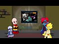 Undertale reacts to underverse 0.0 || !Not canon reactions! || part 1 || 1/7 || GCRV