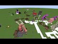 VILLAGERS vs ENDERMEN | Minecraft Mob Battle