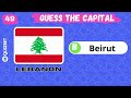 Guess the Capital City of the Country Challenge | Flag Quiz