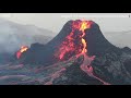 Drone captura imagens incríveis de vulcão em erupção na Islândia