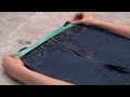 A sewing trick how to downsize jeans in the waist to fit you perfectly!