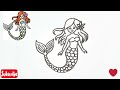 Mermaid/ How to draw a Mermaid