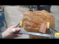 OHH Crap a crack!! How to fix a  crack on a concave surface.  #woodworking#repairs#chainsawcarving
