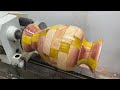 Amazing Woodturning Crazy - A Extremely Elaborate And Manual Woodworking Turning Point On Lathe