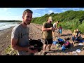 Foraging Lobsters, Scallops and Seabass for a Beach Feast with Friends and Family!!