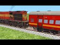 9️⃣ Diesal Locomotive Trains Crossings ❌ On Diamond Bumpy Forked Railroad Track Trains Simulator Gam