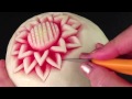Simple Watermelon Flower Style - Int Lesson 1 By Mutita Art Of Fruit And Vegetable Carving Video