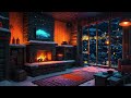 Cozy Fall Coffee Shop Ambience ☕ Relaxing Jazz Instrumental Music For Relax, Study, Work