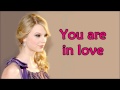 You Are In Love ( Lyrics ) - Taylor Swift ( 1989 )