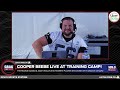 Cooper Beebe LIVE At Cowboys Training Camp! | GBag Nation