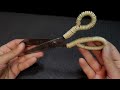 Antique Whale Scissors Restoration ::  200 years old ?
