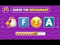 🍔 Can You Guess The Fast Food Restaurant By Emoji? 🍟 | Fast Food Emoji Quiz