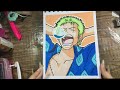 Painting Sleeping Zoro from One Piece