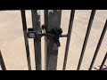 Best solution for broken latch on wrought iron gate.