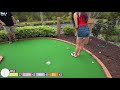 A MINI GOLF HOLE IN ONE HERE WINS $50! - CAN THEY DO IT?!