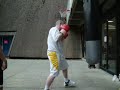 boxing heavybag workout in vancouver 3