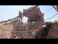 ☠️Dangerous Attempt by worker | Satisfying stone crushing process |Quarry Primary Rock Crushing👹👺